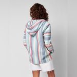 Faherty Organic Cotton Baja Hoodie Poncho Sierra Paradise Small Blue Photo 8