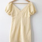 Altar'd State Altar’d State Yellow Gingham Aldrin Dress Photo 7