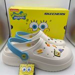 Skechers foamies clogs SpongeBob women’s size 8 white ivory Photo 10