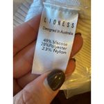 LIONESS  Sweater Women Small White Vallery Knit Cardigan NWT Preppy‎ Academia Photo 9