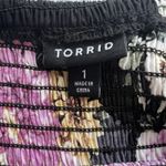 Torrid  Black Maxi Dress Flutter Floral Easter Size 1 Photo 4