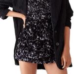 Free People Virgo Moon Velvet Slip Minidress Gray Black Leopard Size XS Photo 0