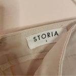 Storia  Peach & Cream Preppy Pleated Skort Skirt Size Small Photo 2