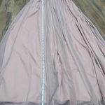 Birdy Grey ‎ Kiko Grecian Halter Bridesmaid Dress Pale Blush Pink M Classic Photo 10