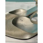 Stuart Weitzman  Glistening Pointed Toe Ankle Strap‎ Heels Beige Size 7.5M S-256 Photo 7