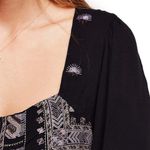 Free People Rhiannon Embroidered Mini tunic long sleeve back cutout shirt dress Photo 6