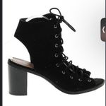 Black Lace Up Heels Size 7.5 Photo 0