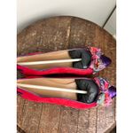Dream Walkers Women Pink Purple Metallic Bow Pointed Toe Flats Size 38 Red Photo 3