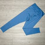 None Blue Raw Hem Soft Yoga Jogger Leggings Size Xl Photo 3