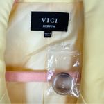 VICI  Glow Getter Double Breasted Blazer Lemon Yellow Oversized Size Medium Photo 10