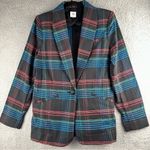 CAbi  3850 Medium Holiday Plaid Blazer Artsy Whimsigoth Witchy Cocktail Jacket Photo 2