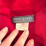 Vintage 80s Robe 1980s Burgundy Embroidered Velour Housecoat Grannycore Cozy MED Red Photo 3