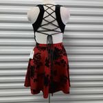 B Darlin B. Darlin Dress Junior Size 9/10 Black Red Velvet Sleeveless Cocktail Party Prom Photo 2