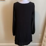 Lovers + Friends Black Sheer Balloon Sleeve Dress Photo 2