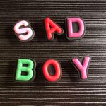 Sad Boy Themed Croc Charms *Bundle 3 Save 20%* Red Photo 0