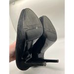 Nine West Suede Pump Size 7M Business Feminie with Scalloped Edge Photo 3