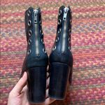 Musse & Cloud  SPAIN BLACK GROMMET ZIP UP HEELED BOOTIES Photo 2