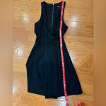 EXPRESS  Little Black Cocktail Dress V Neck Cut Outs; Women's 0 Photo 4