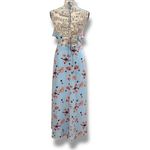 House of Harlow  x Revolve Size XS Zoe Blue Floral Halter Maxi Dress $218 Photo 7