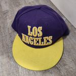 Los Angeles Purple & Yellow Flat Brim Cap Photo 0