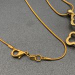 VTG Bethlehem Nativity Stone Relic Cross GOLD TONE Pendant 925 Necklace 28” Photo 4