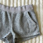 Aerie Cozy Gray Sherpa Shorts Photo 2