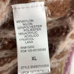 Democracy  Chunky Knit V Neck Striped Relaxed Fit Sweater Pullover size XL Photo 6