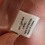 Ann Taylor CLEARANCE! Blush Leather  Cropped Jacket Size 0 Like New Photo 4