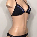 Kenneth Cole  black mixed bikini. NWT Photo 0