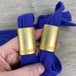 l*space L* Blue Purple Halter Neck Tie Scoop Back One Piece Swimsuit Sz.L Photo 9