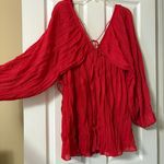 Pink Lily Red Dress Photo 3