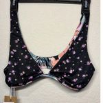 Billabong swim Nights In Paradise Top | Floral Reversible Black | NWT Large Photo 3