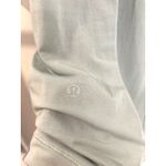 Lululemon Top Womens 12 Modal Pleated Shoulder Muscle Tank Silver Blue Active Photo 3