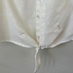 Lush Clothing Lush Dandelion tie top 3/4 sleeve collared button down women’s shirt size XXL Photo 3