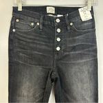 J.Crew NWT 9" Billie Denim Boot Crop Black Charcoal Button Fly Jeans Size 26 Photo 1