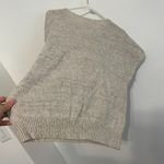 VINTAGE KORET Cream Beige Floral Short Dolman Sleeve Linen Cotton Sweater PETITE Pink Size undefined Photo 10