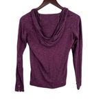 Horny Toad Purple Long Sleeve Button Detail Henley Hooded Pullover Womens XS Photo 3