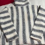Black and White Striped Hoodie Size L Photo 3