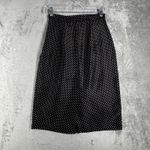 Josephine Chaus Skirt Polka Dot A-Line Pleated Silk Vintage Party Midi Size 2 Photo 2