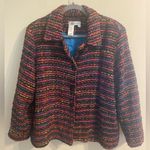 Coldwater Creek Women's  Multi-Colored Arts & Crafts Style Lined Jacket Sz‎ Large Photo 0