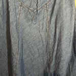 Lauren Ralph Lauren Vintage Y2K Western Style Faded Cotton Denim Midi Skirt 10 Blue Photo 9