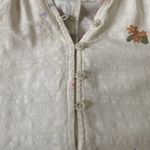 Sonoma Flutter Sleeve Floral Top (Sz M) Cream Ditsy Floral Cottagecore Romantic Photo 13