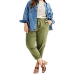 Sonoma  Goods for Life‎ Capri Pants 24W Plus Utility Green Stretch Pull On Women Photo 10