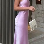 ZARA Dress Maxi Wedding Straps Lingerie Open Back Satin Effect Party Coctail Photo 1