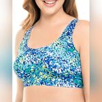 No Boundaries NWT  Blue Wireless Bonded Scoop Bra (M) Photo 2