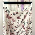 Alya Swiss Dot Floral Halter Top Blouse Camisole Small Y2K Fairy Romantic Boho Photo 3