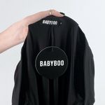 Babyboo NWT Black Raye Longsleeve Maxi Dress Size Small Photo 6