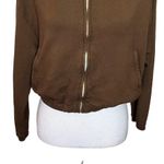 Monrow Full Zip Up Hoodie Sweatshirt Chocolate Brown Women’s Size Small Photo 2