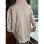 NWT George White Denim Jean Jacket Button Up Collared Chest Pockets Size 3X Photo 3