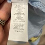 Aerie Rock n Ruffle Animal Print Mini Dress Sz Lg Blue Yellow Long Sleeve V-Neck Photo 2